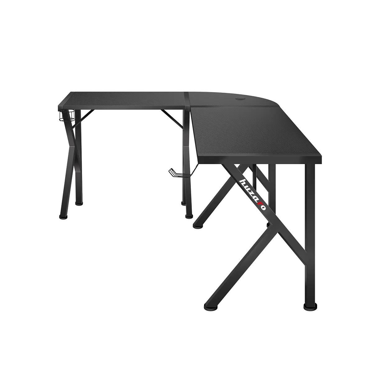 Biurko Gamingowe Huzaro Hero 6.3 Black 154 cm - Image 8