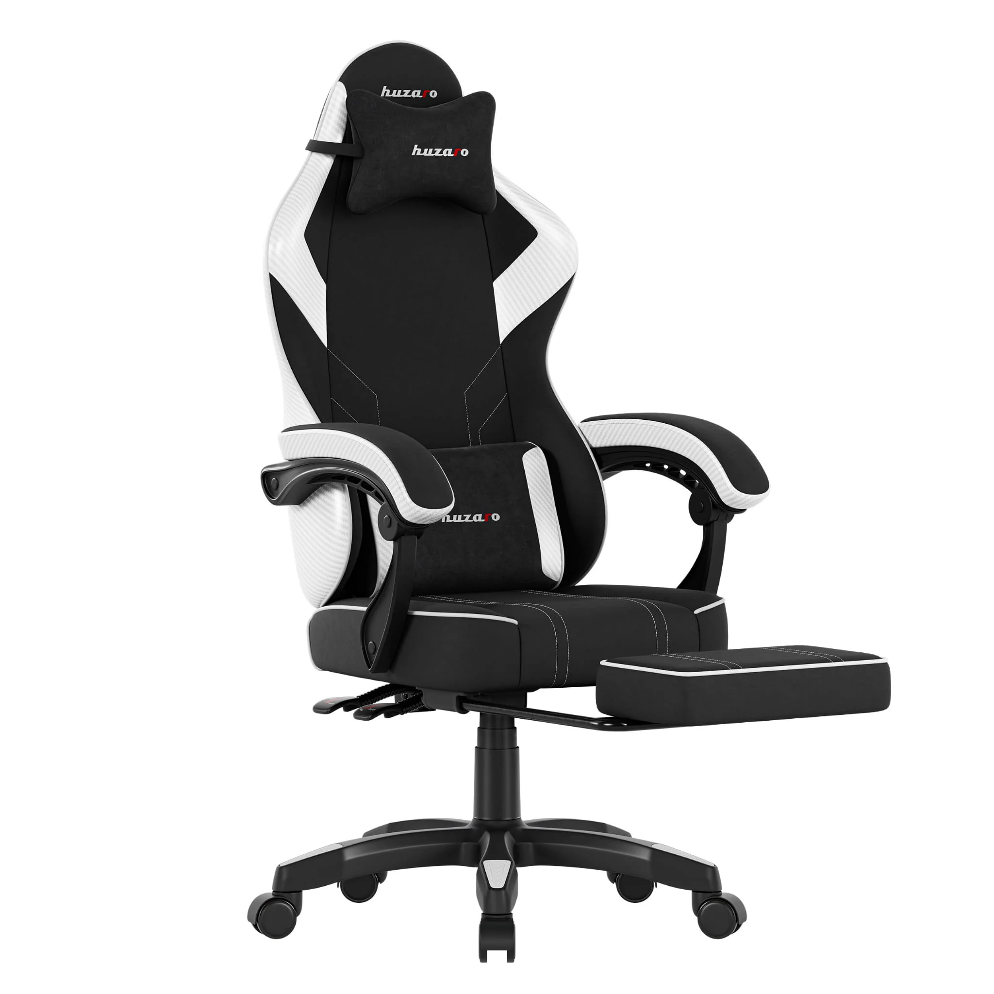 Fotel gamingowy Huzaro Force 3.7 White Carbon - Image 9